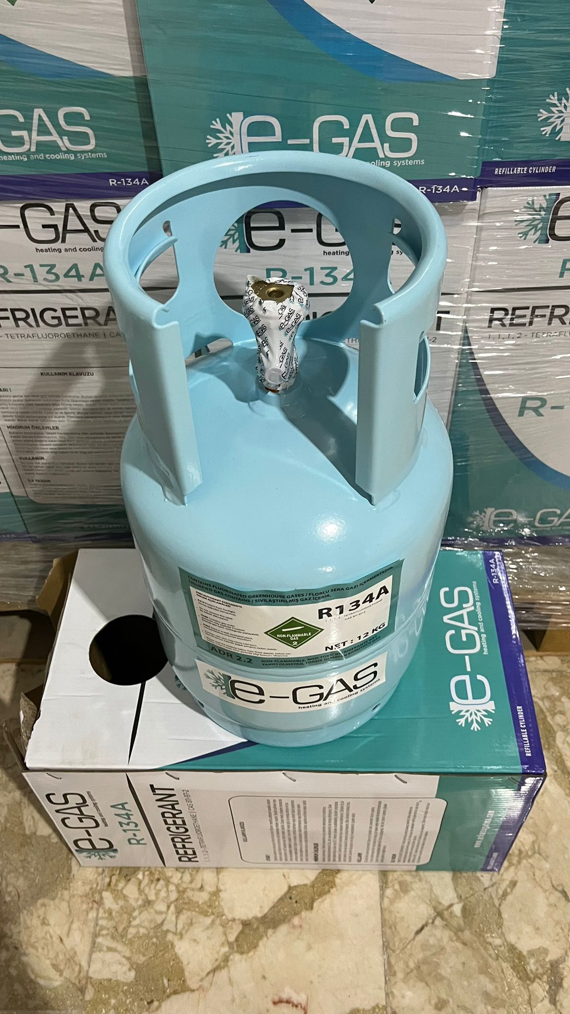 R134 12 KG DEPOZİTOLU SOĞUTUCU GAZ 